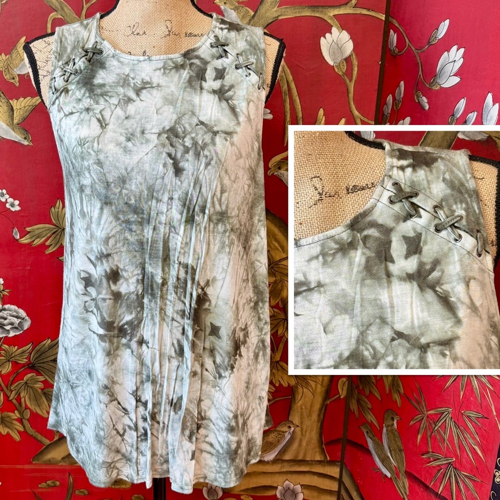 Women’s “OneTheLand” Toe-dyed Tank Top | #J7